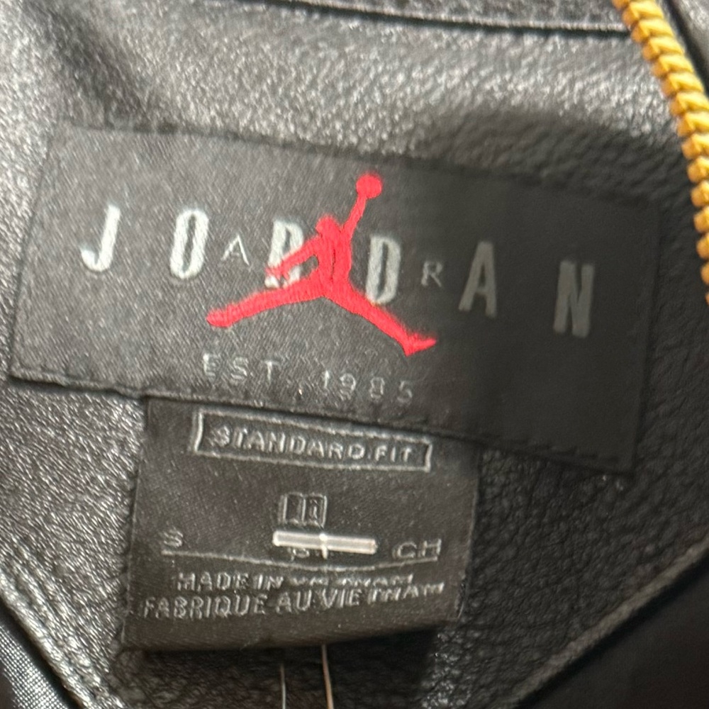 Nike Jordan faux leather jumpsuit